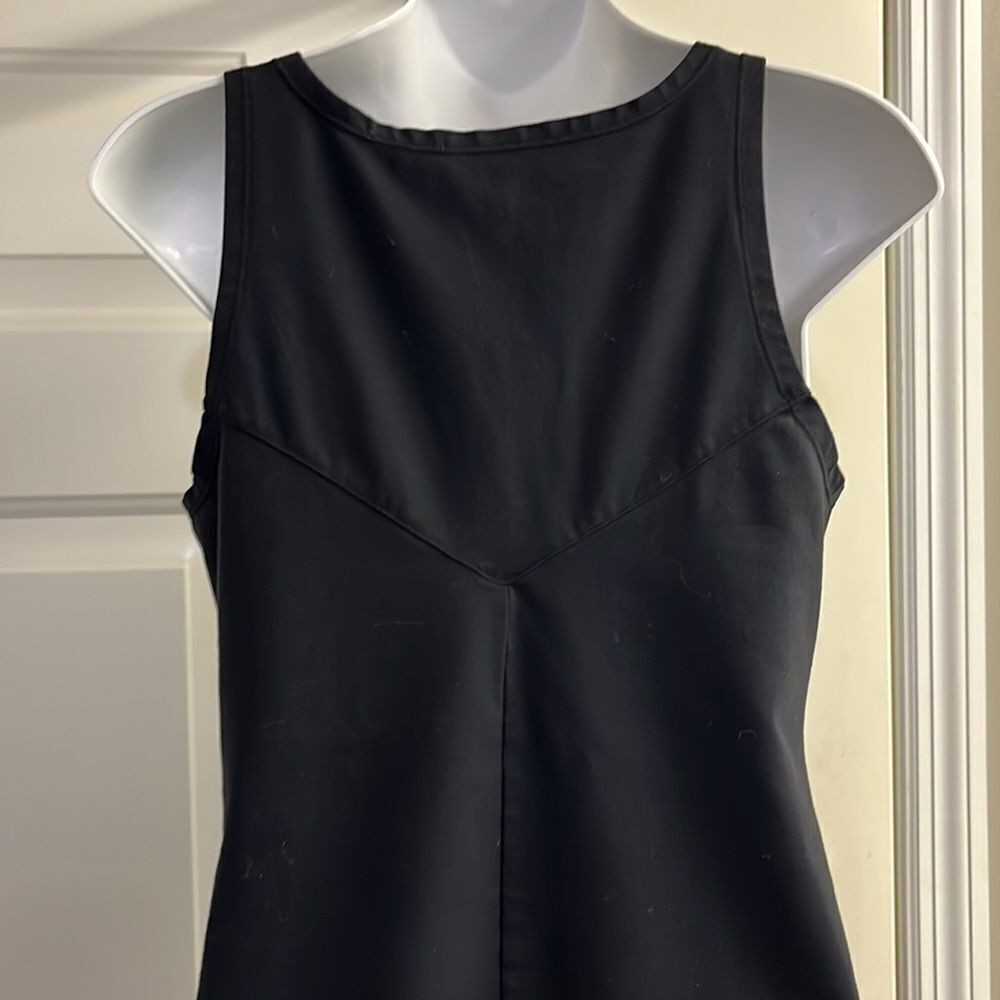 Athleta Black Sleeveless Tenniscore Athletic Mini Pullover Pleated Dress-Small - Picture 10 of 11
